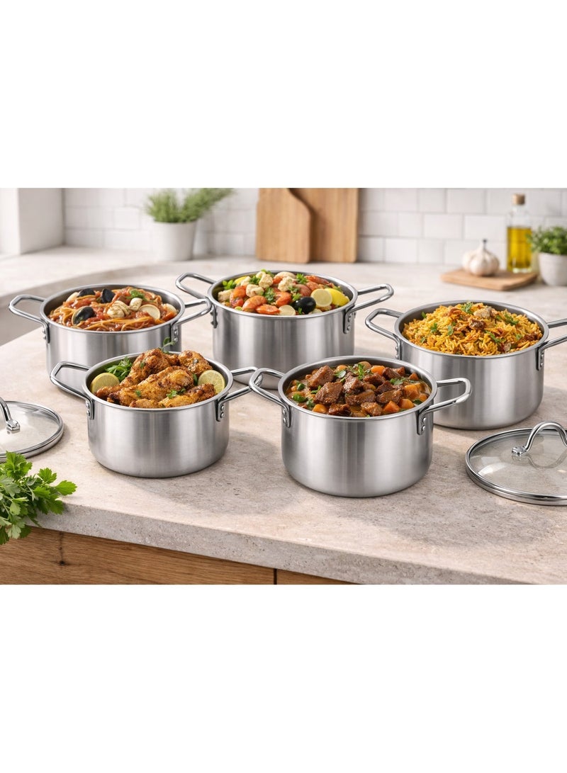 متجر 7 طقم قدور ألمنيوم باكستاني فاخر – متانة عالية وجودة مميزة - Image 2